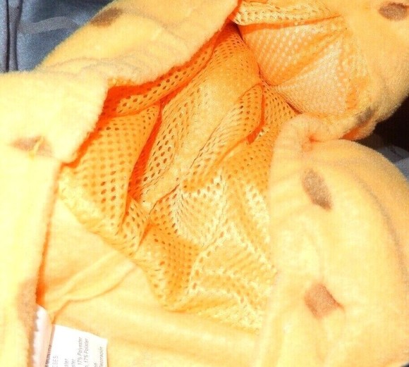 Giraffe Fleece Halloween Costume Suit Infant 18-24 Mos Zip Front Bunting Sleeper - Picture 5 of 5